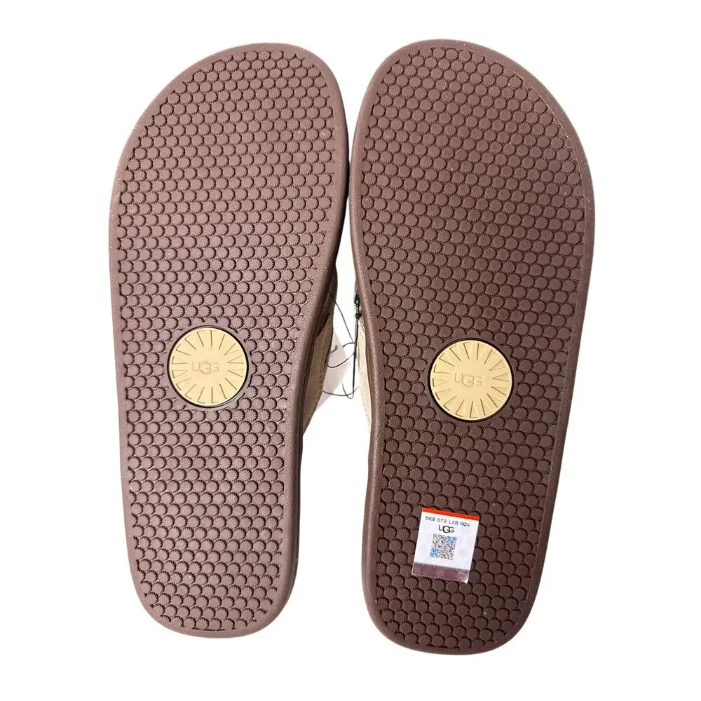 UGG Seaside Thong Flip Flop Sandals Mens 9D‎ Suede Dune Slip On NWT